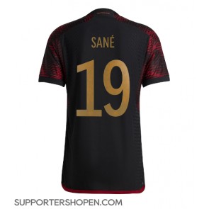 Tyskland Leroy Sane #19 Borta Matchtröja VM 2022 Kortärmad